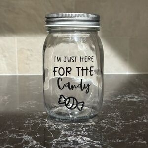 Candy Jar with Silver Lid